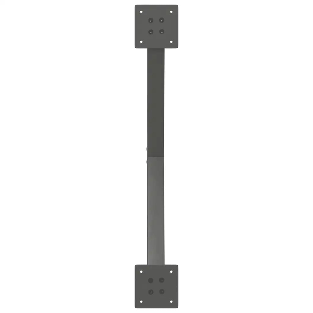Gambe per tavolo da pranzo a forma di X 2 pz Antracite 80x(72-73) cm Acciaio