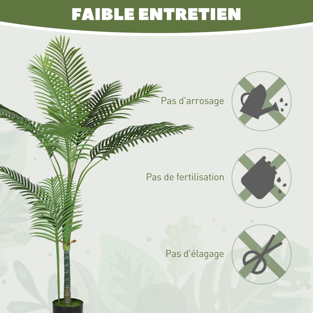 Palma artificiale ¨C zephmum ¨C 150 cm verde con vaso