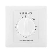 Contatore a Scadenza 220V Timer da Parete per la Regolazione di Pompanti, Ventilatori di Scarico, Riscaldamenti e Pompe - 15 Minuti.