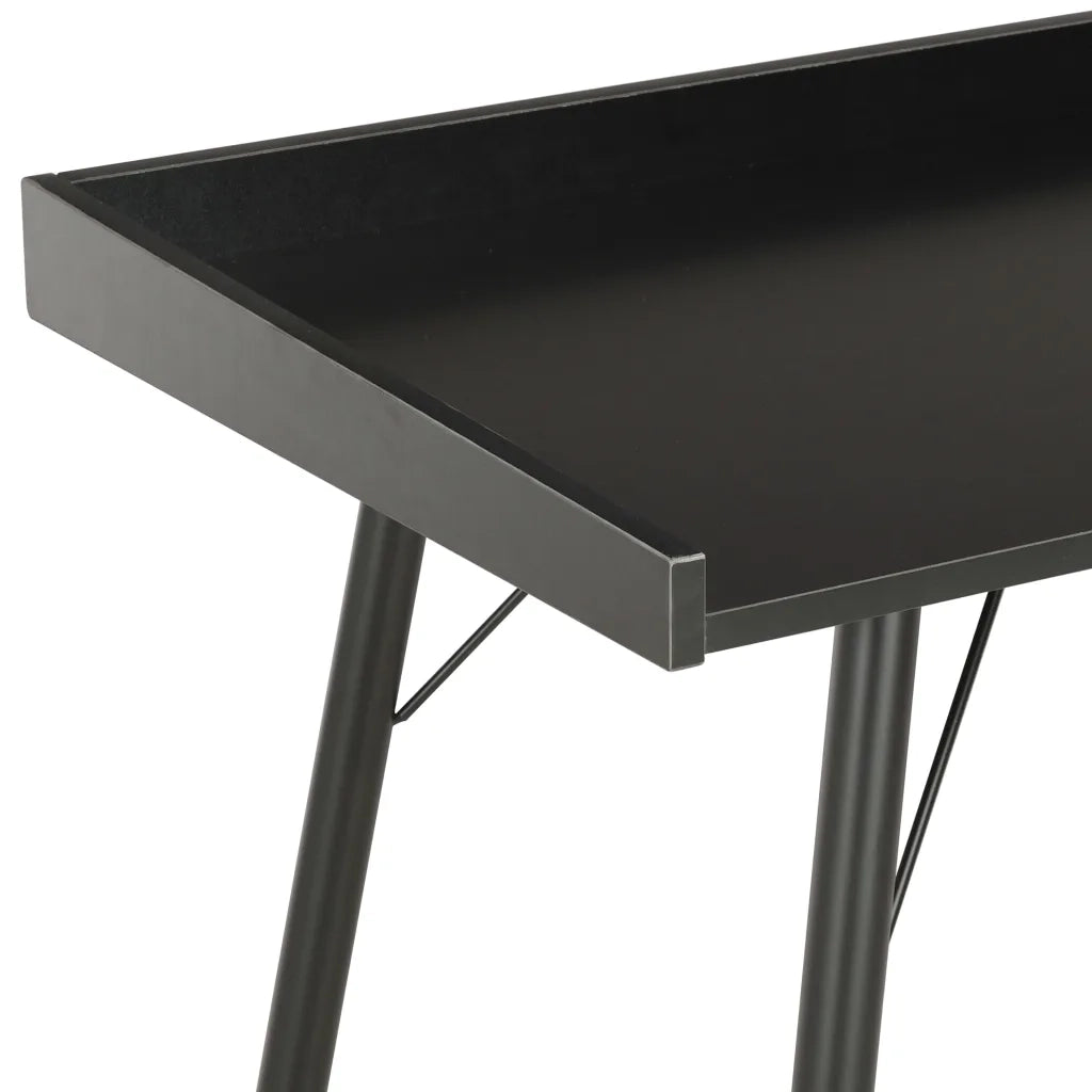 Scrivania Nera 90x50x79 cm cod mxl 77040
