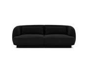 Cosmopolitan Design - Divano "Tulum" 2 posti in velluto nero 