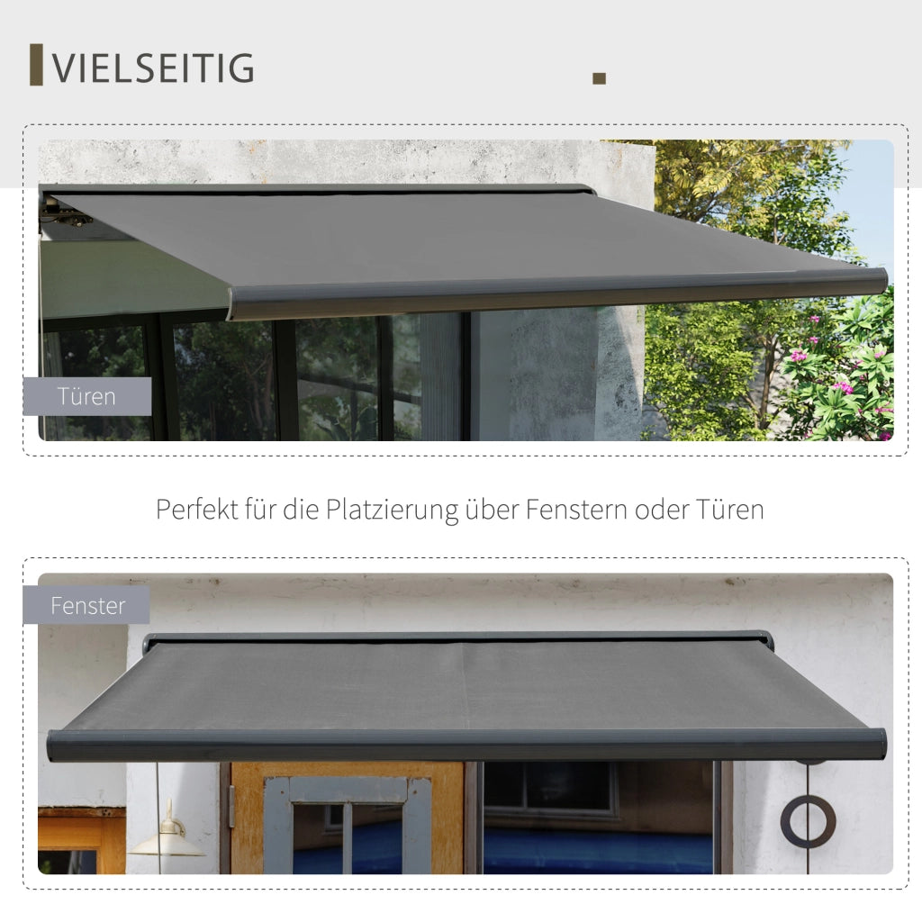 Tenda da sole elettrica con telecomando ¨C Xylo ¨C Grigio scuro 3x2,5m