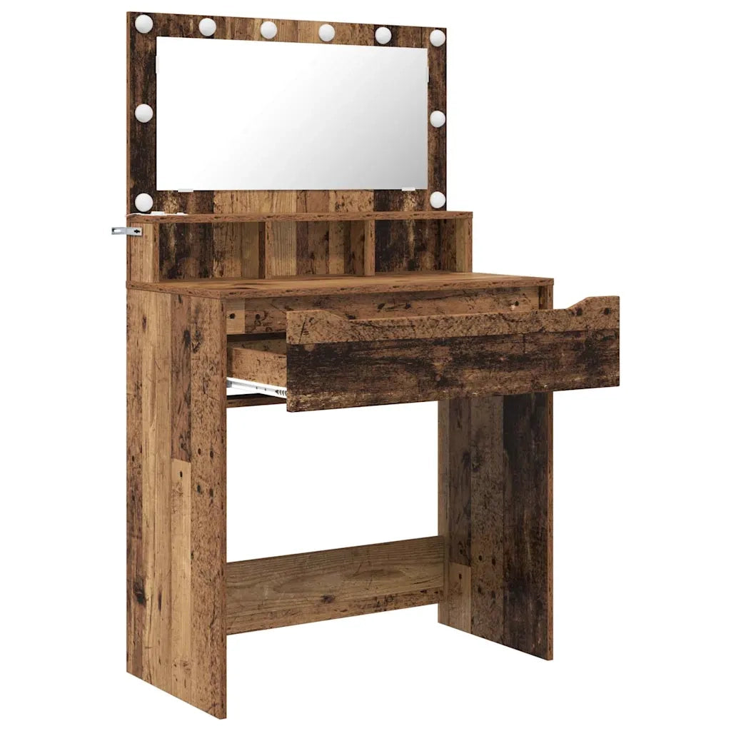 Tavoli da Trucco per Camera da Letto con cassetto Legno vecchio