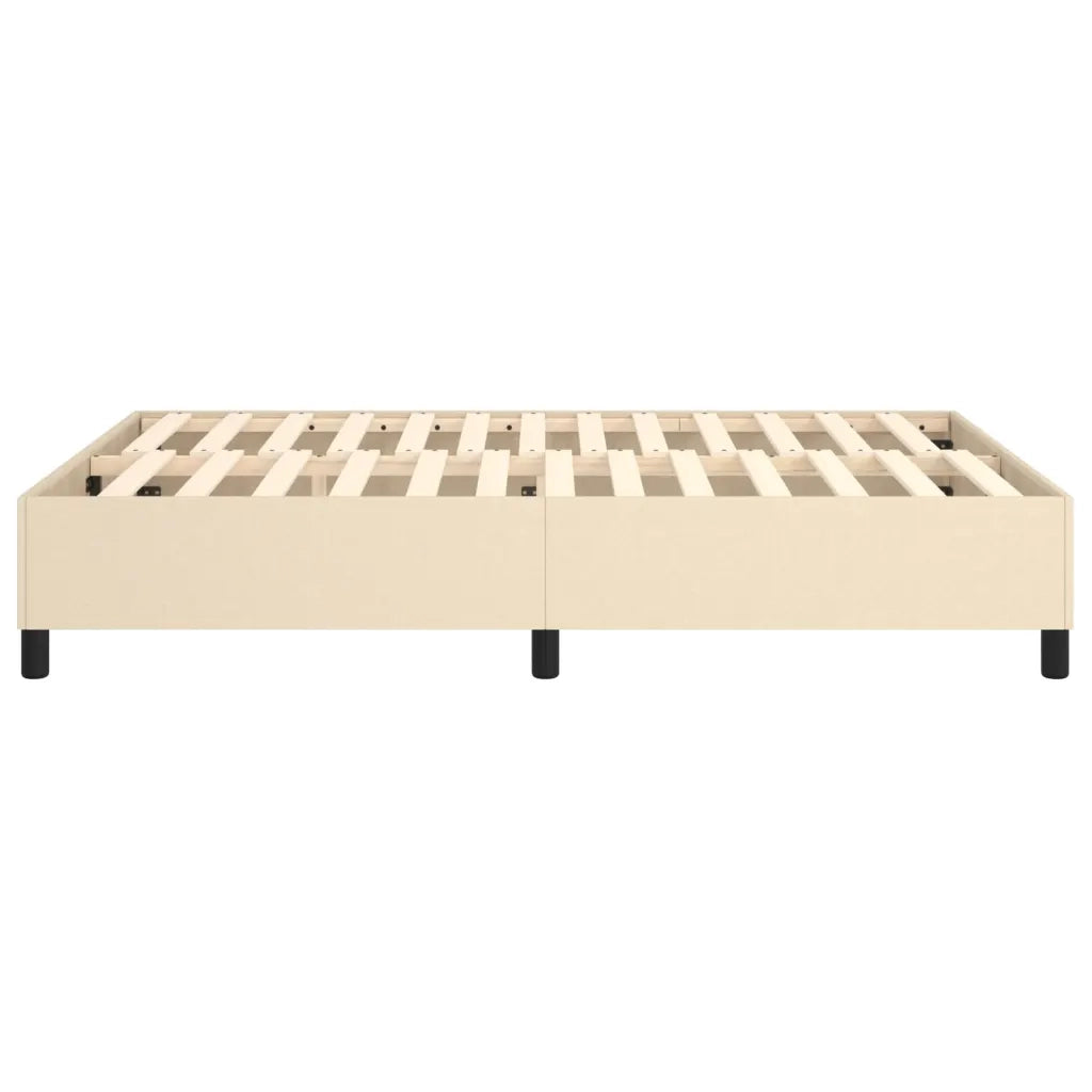 Struttura Letto a Rete a Molle Crema 140x200 cm in Tessuto 3120867