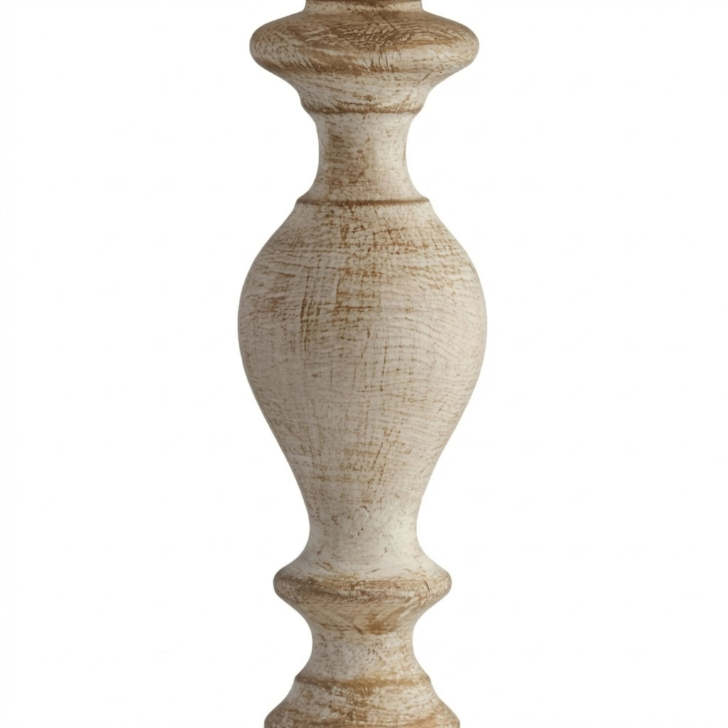 Lumetto Shabby Chic Cascina Bianco Tortora Vintage 1 Luce E14