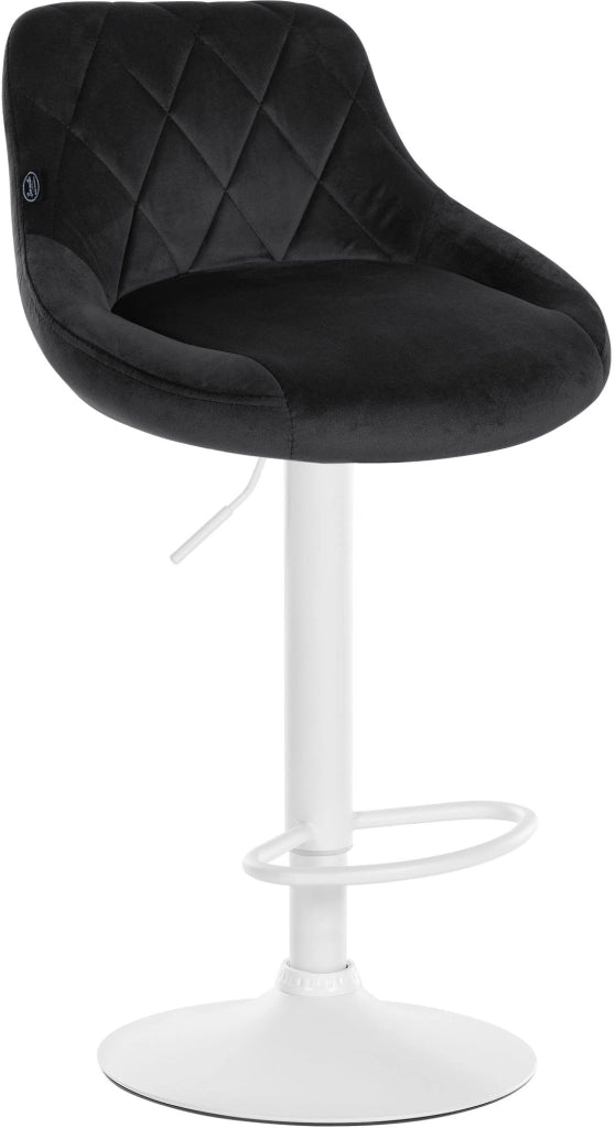 2er Set Barhocker Lazio Samt weiЯ