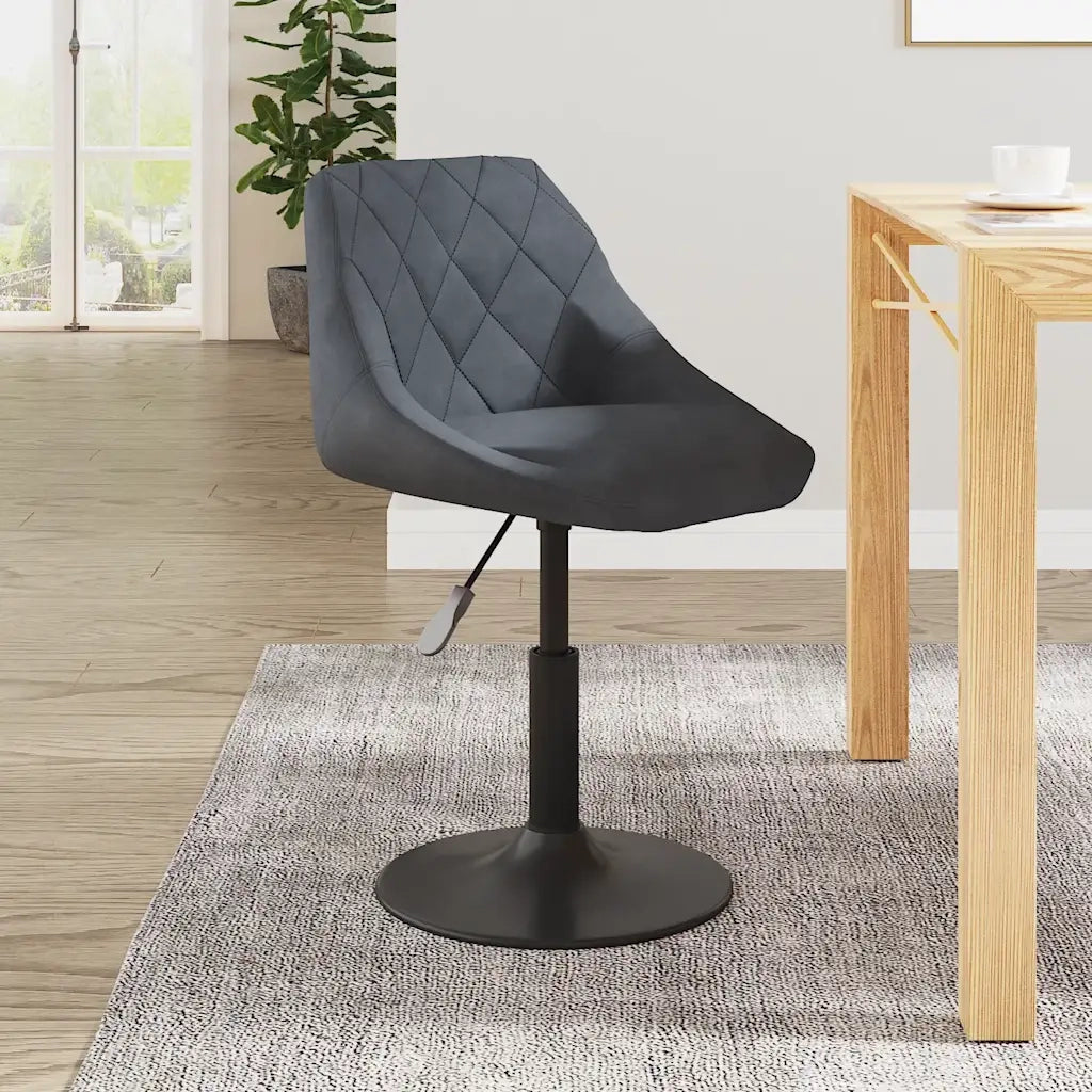 Sgabello da Bar Grigio Scuro in Velluto cod mxl 55007