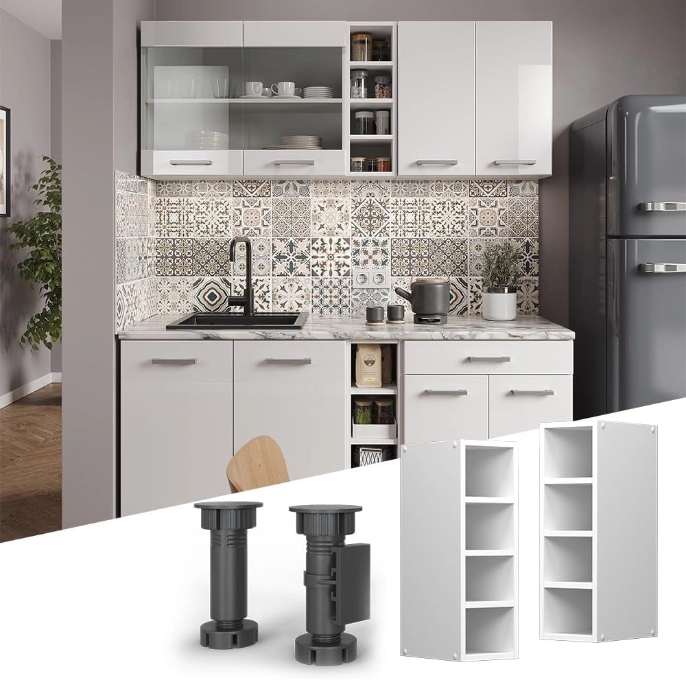 Pensile R-Line, Bianco, 20 cm, per la libera combinazione all'interno di sistemi cucina modulari