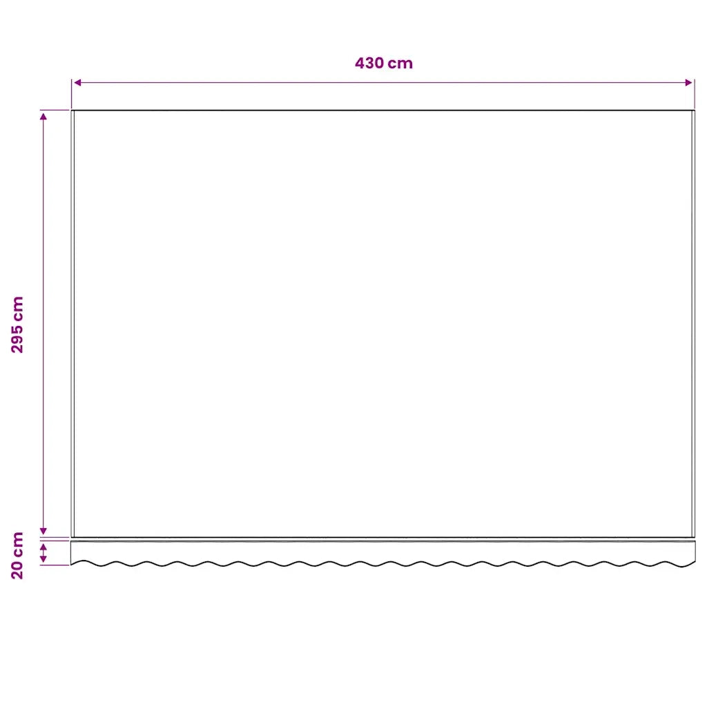 Tenda da Sole | Tenda Parasole in Tela Arancione e Bianco 4,5x3 m