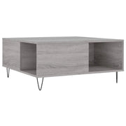 Tavolino salotto | Tavolino da caff¨¨ | Tavolino da Soggiorno Grigio Sonoma 80x80x36,5 cm Legno Multistrato