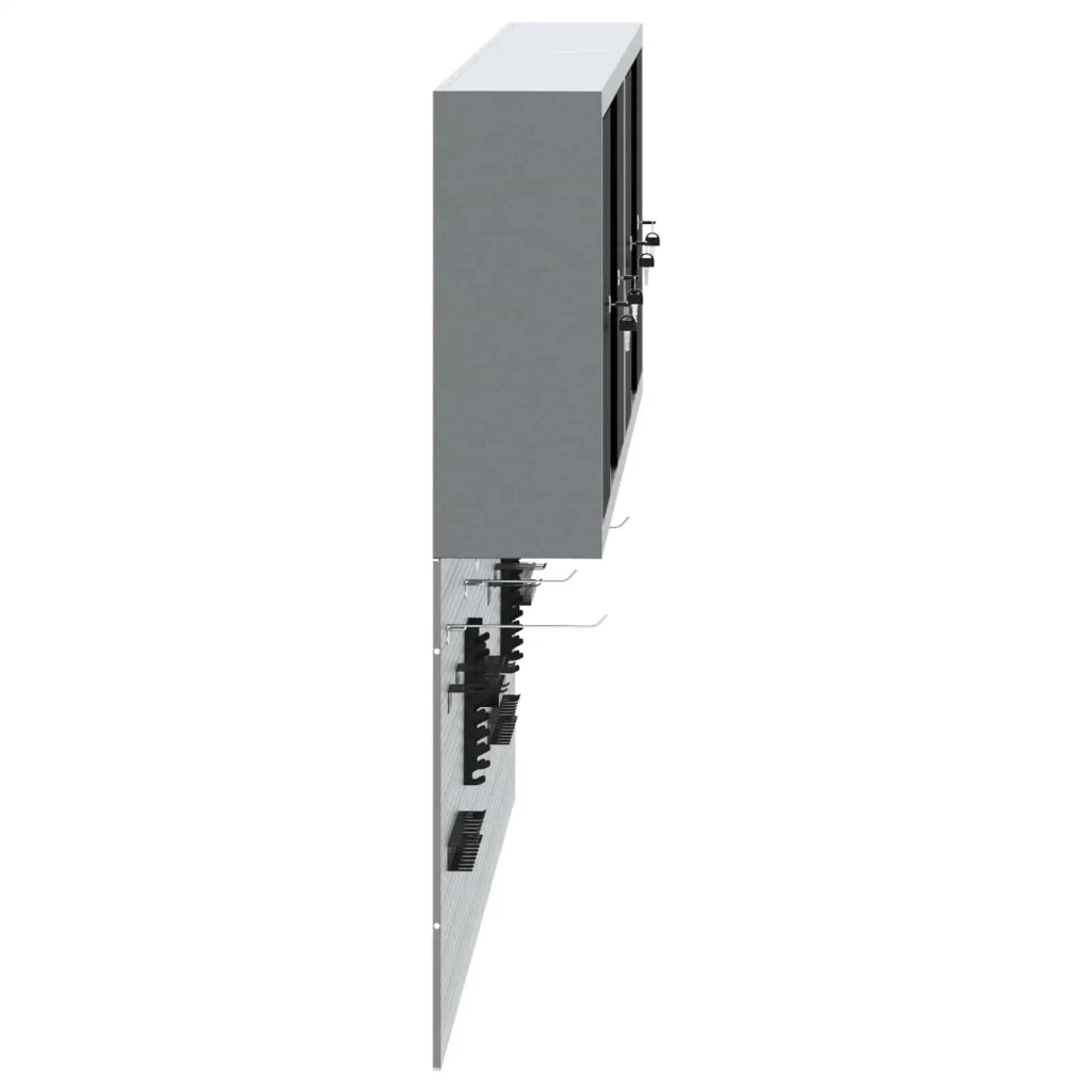Set di armadi per attrezzi con lo scaffale 6 pcs Nero 3321408