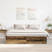 vidaXL Giroletto senza Materasso Legno Antico 180x200 cm in Truciolato
