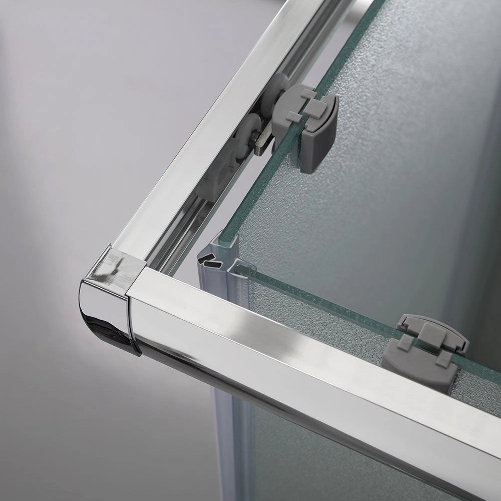 Box doccia rettangolare 80x120 cristallo opaco