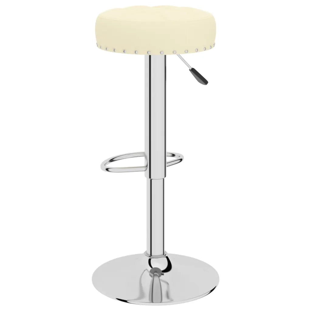 Sgabelli da Bar 2 pz Crema in Tessuto 332973