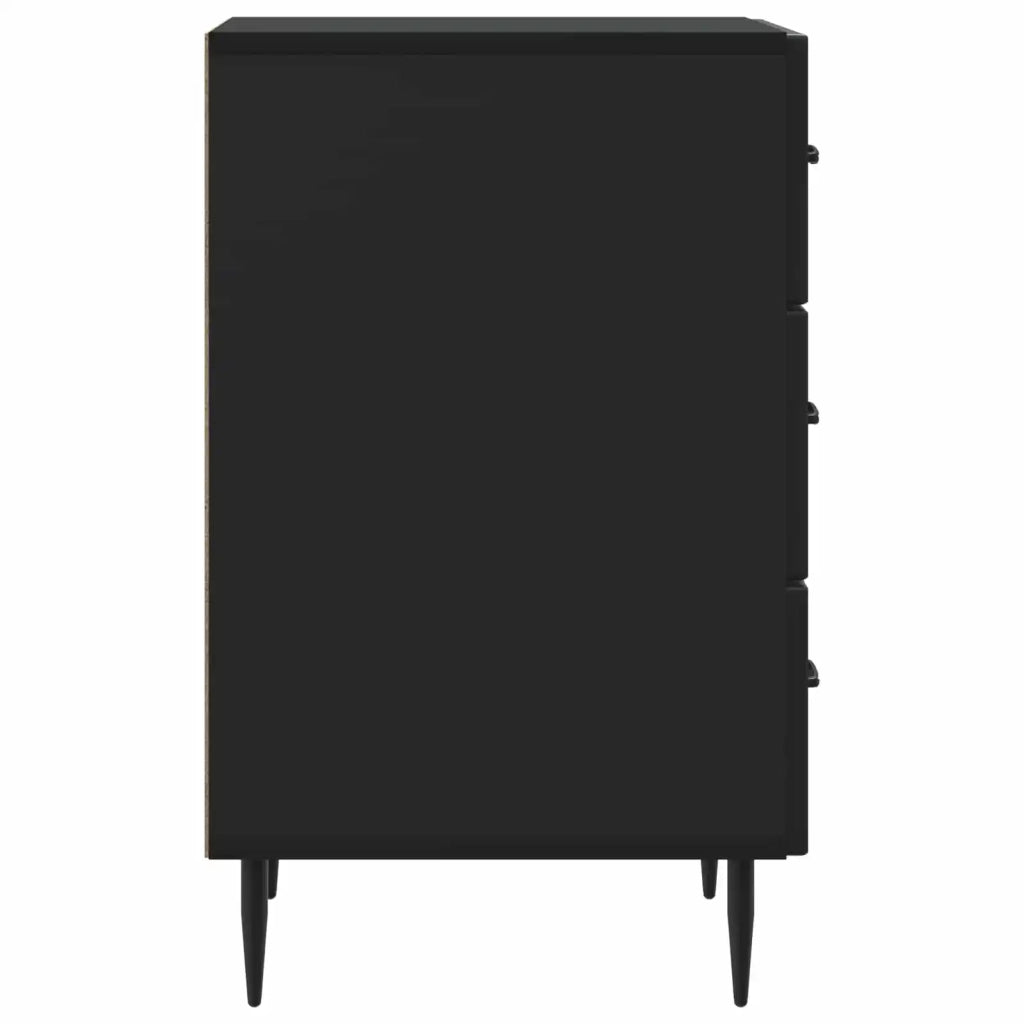Armadio da Notte Nero 43 x 41 x 66,5 cm Legno ingegnerizzato 894786