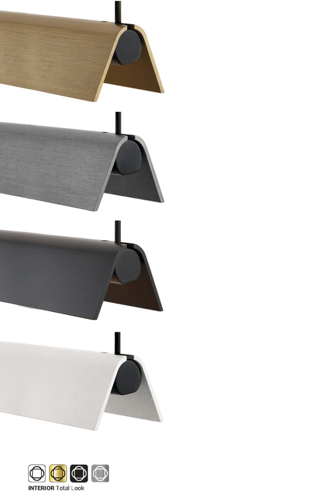 DAISHO PRO - Sospensione Orizzontale LED 42W 3000K CRI90, Finitura Bianca, IP20, Design Minimale Antiriflesso UGR<19 - Rossini Group