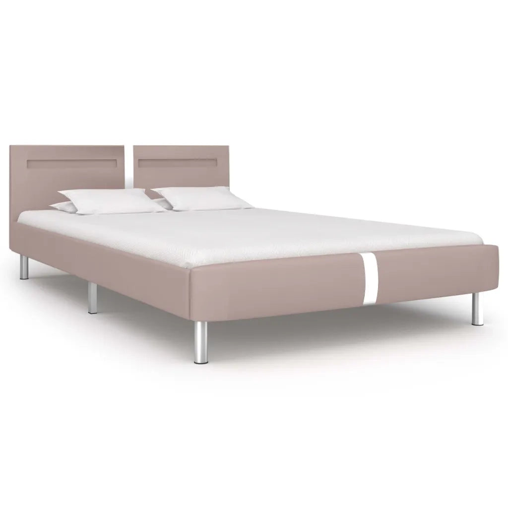 Giroletto con LED senza Materasso-Struttura Letto Cappuccino 120x200 cm