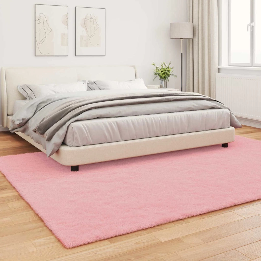 Tappeto antiscivolo in sintetica di coniglio OLITE Rosa 42021706