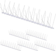 Kit di piazzamento di colombi 6 pezzi - 105 x 505 x 14 cm - Piazzamento colombi balcone tetto canna fumaria - Plastica e alluminio argento - Protezione contro colombi e piazzamento di colombi