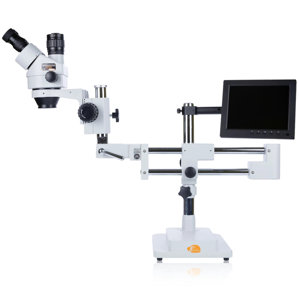 Mikroscopio Stereoscopico Trinoculare Jupiter Pro MSJP-T-SDMS1 – Zoom 7x-45x, Display 8", Illuminatore 56xLED