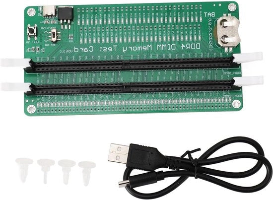 Testatore di Memoria RAM Desktop DDR4 con Analizzatore di Diagnosi e LED.