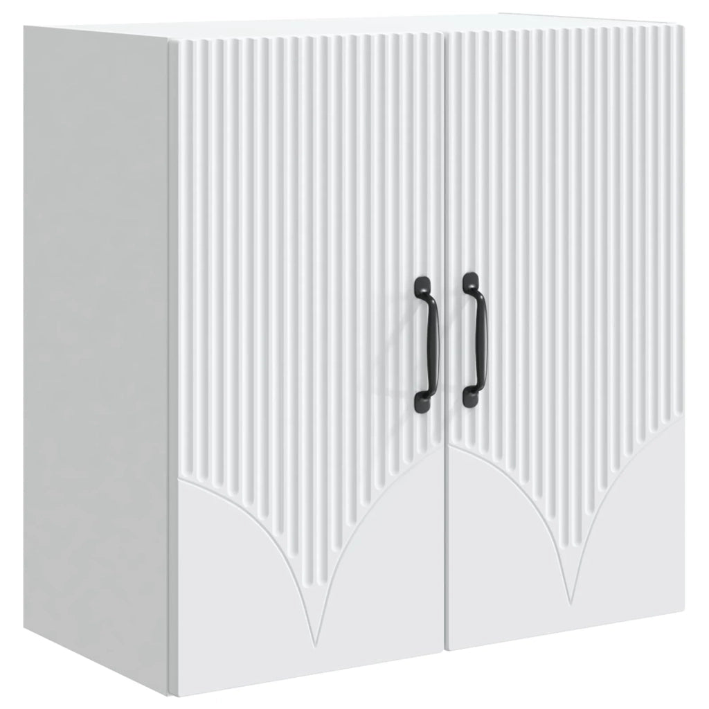Mobiletto a muro Bianco 59 x 31 x 60 cm Legno ingegnerizzato 898915