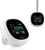 Misuratore di CO2 - dispositivo portatile di misurazione della qualità dell'aria con temperatura e umidità - registrazione dei dati allarme suono batteria ricaricabile