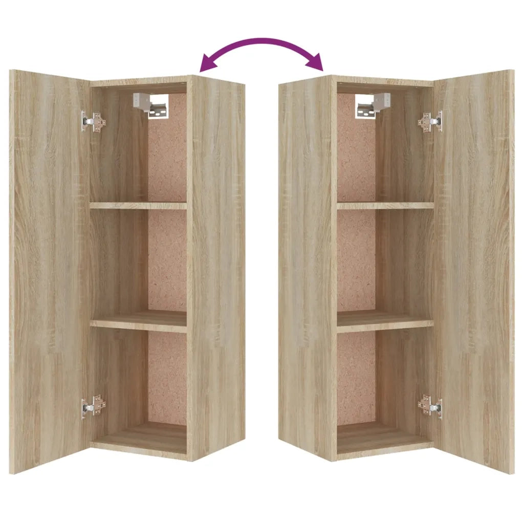 Set Mobili Porta TV 8pz Rovere Sonoma in Legno Multistrato cod mxl 65138