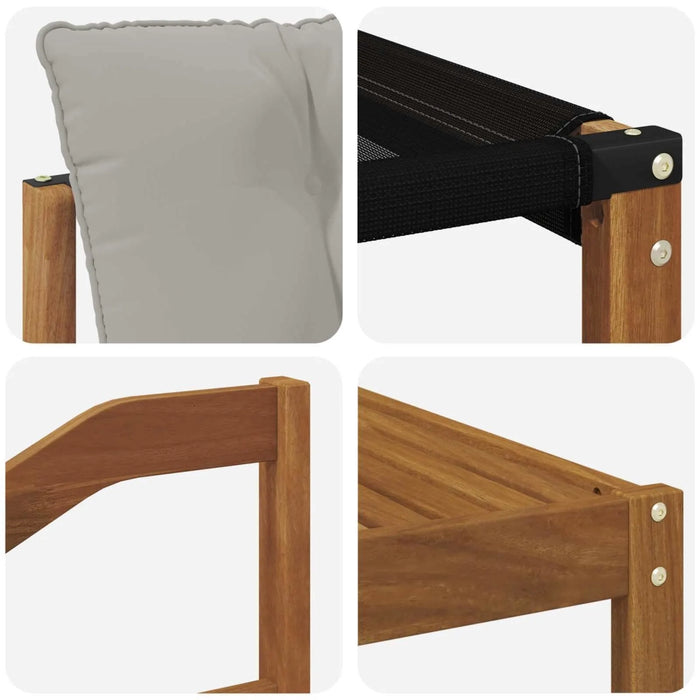 Set di divani da esterno 6 pcs Grigio Naturale e Chiaro 3369202