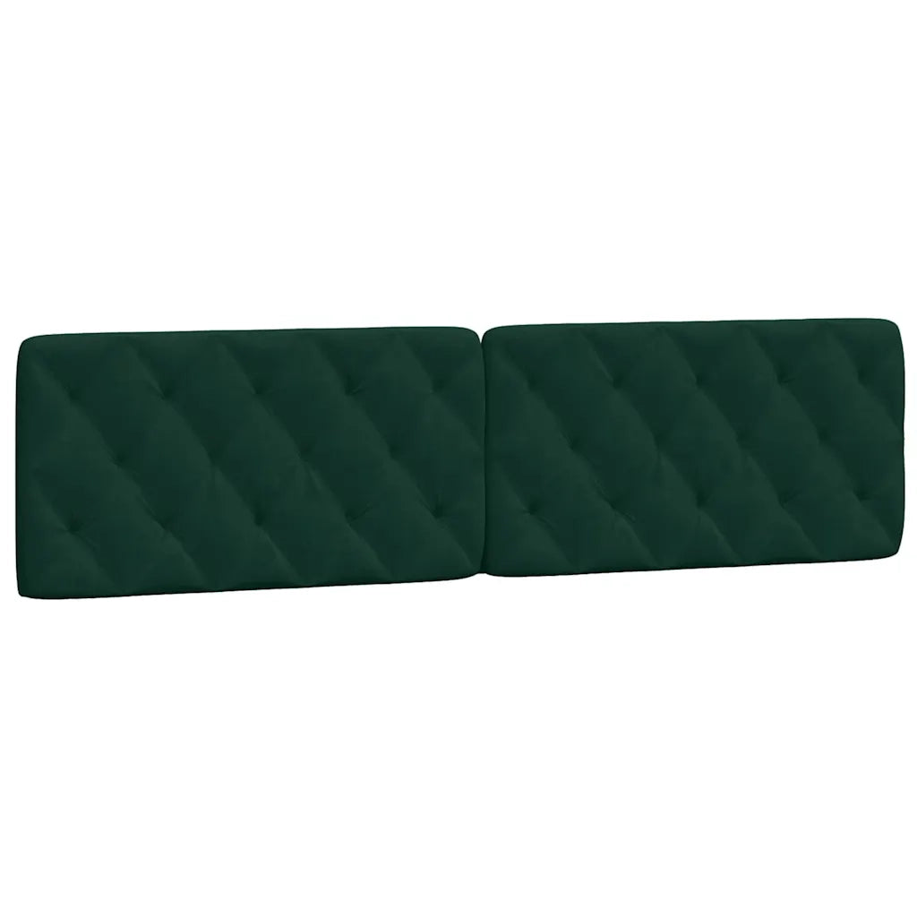Cuscino Testiera Verde Scuro 200 cm in Velluto CFW8518312