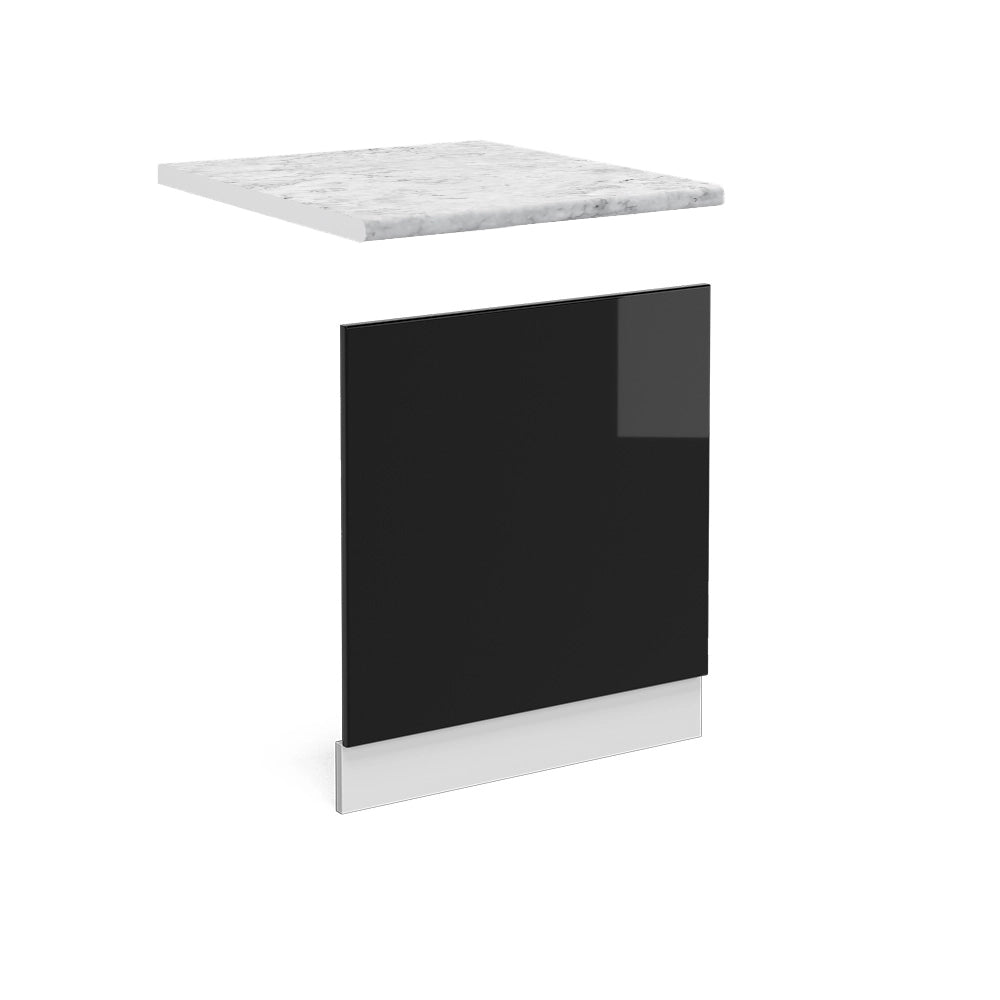 Vicco Pannello frontale Nero lucido 60 cm , PL Marmo
