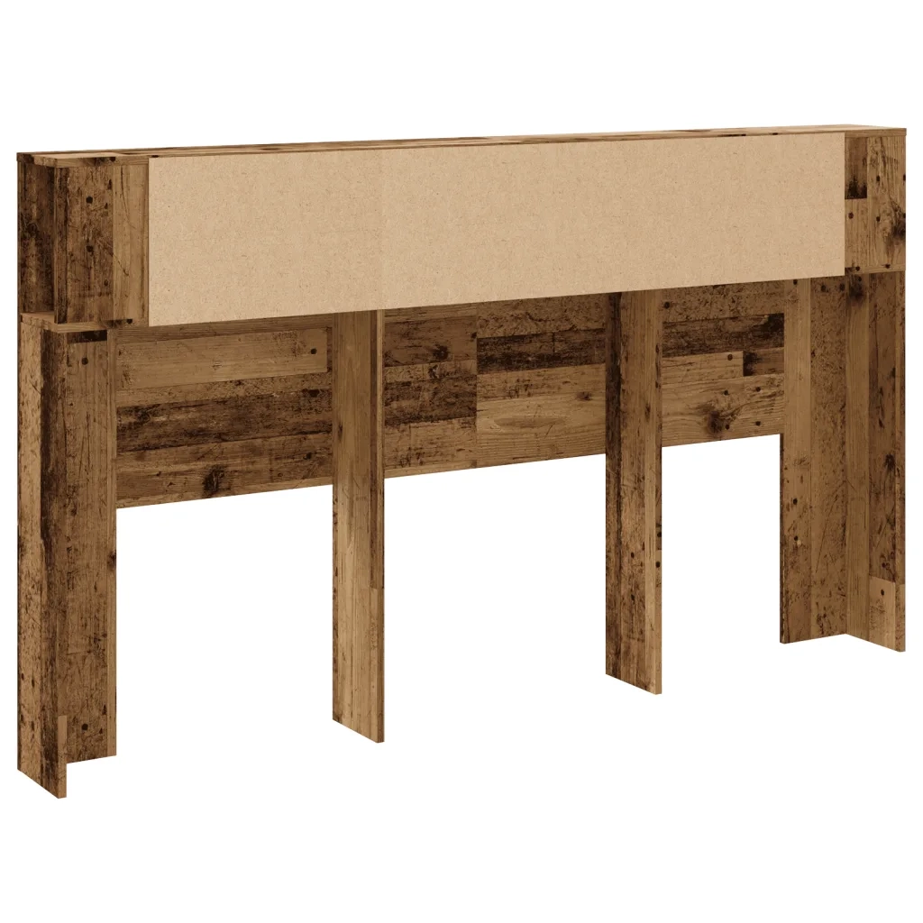 Testiera Contenitore Legno Antico 180x18,5x102,5 cm Truciolato