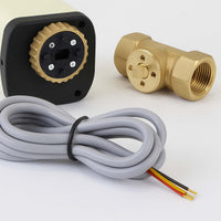 Valvola di zona motorizzata a due vie serie DQ220 220VAC DN20 26.9 mm (3/4")