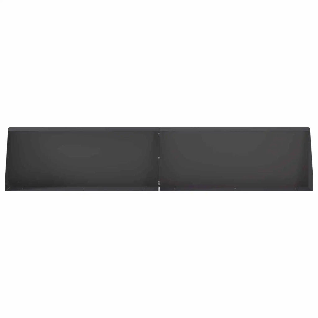 Muro di contenimento 4 pz 100 x 12 x 40 cm Acciaio Nero 3449037