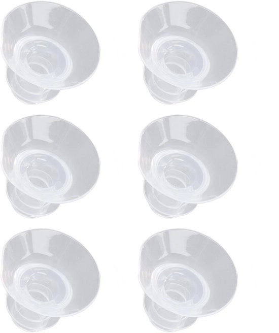 Accessori per flangia 24 mm - 6-pack Portatile - Igiene totale - BPA libero - Leggero - Comodo e efficiente - Accessori per pompa da petto
