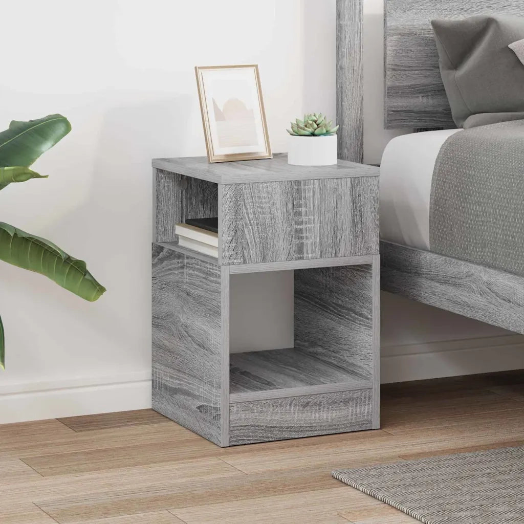 Tavolino Grigio Sonoma 30,5 x 30 x 45 cm Legno multistrato
