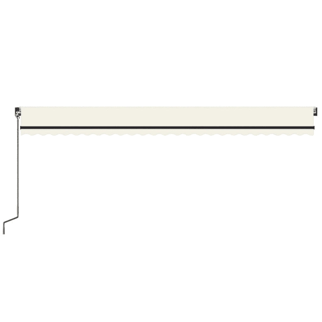 Tenda da Sole Retrattile Manuale 600x350 cm Crema 3069237