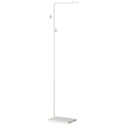 Appendiabiti a muro con base marmo e ganci metallo ¨C zephmum ¨C 35x25x170 cm bianco