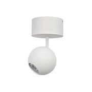 Faretto LED da Soffitto Bora Surface 8,5W 36º 3000K Bianco Opaco, Faro Sferico Orientabile Alta Resa Cromatica - Beneito & Faure