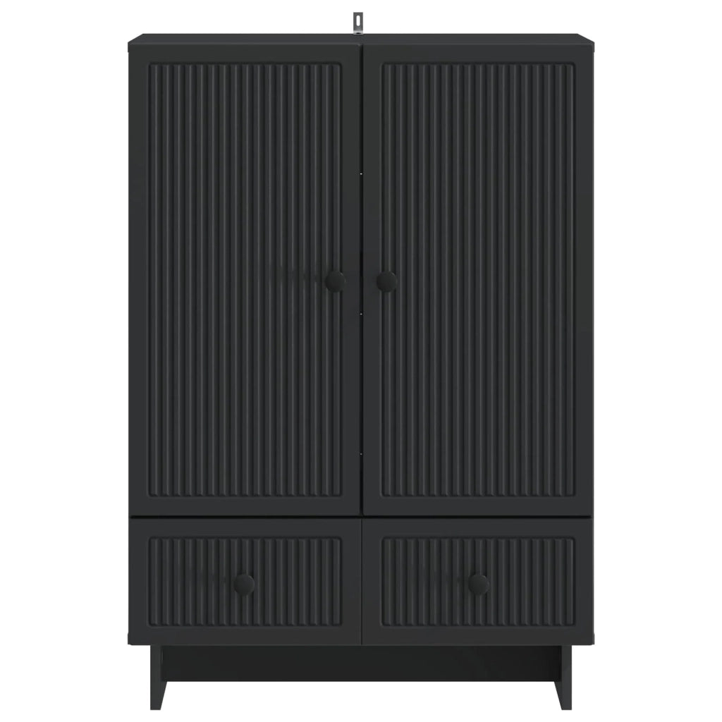 Credenza Nero 66 x 34,5 x 95 cm Legno ingegnerizzato 893976