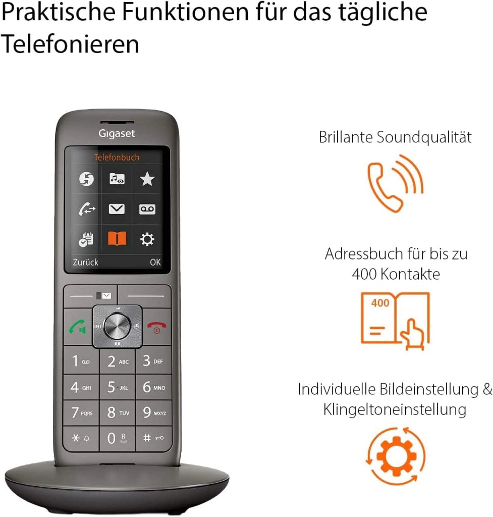 Gigaset s30852 h2824 14-B111 cordless Antracite/Nero [Germania] [Versione tedesca]