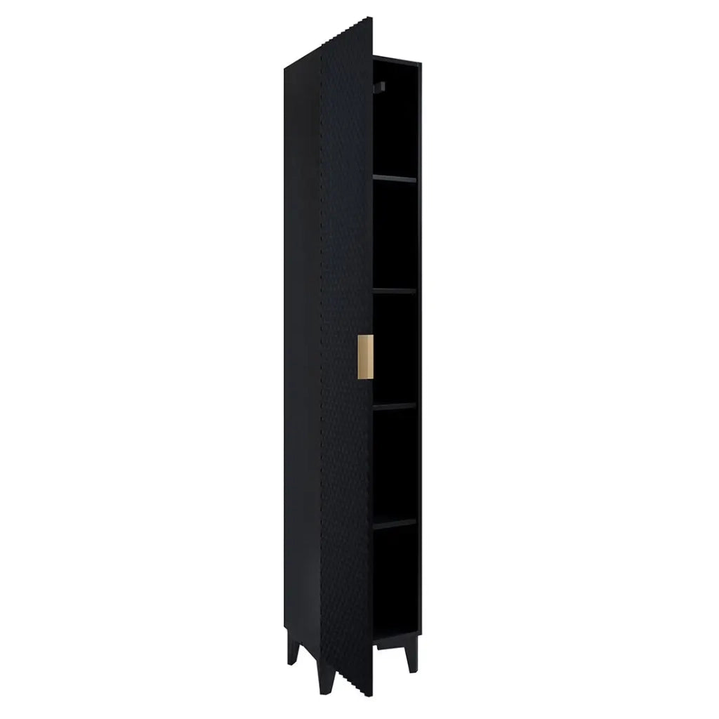 Colonna per il bagno collezione CHIC nero - Mobile moderno ed elegante
