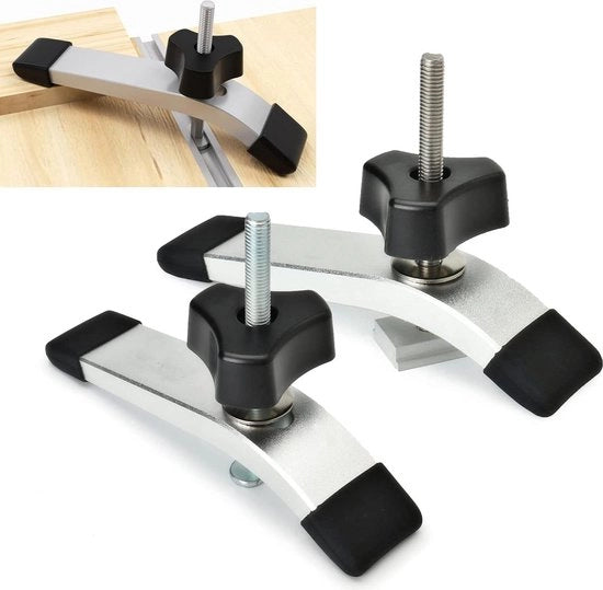 Set di viti T multifunzionali - T-nut M8 - rail con fessura T - tenone per lavorazione del legno