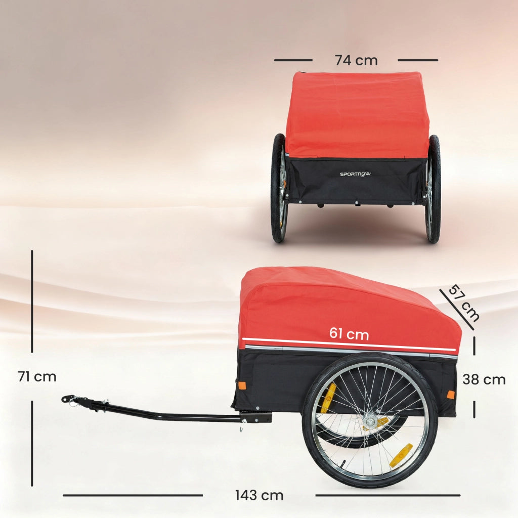 Rimorchio per Biciclette ¨C Minimal ¨C Grigio 51 cm