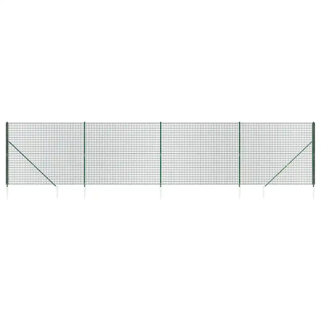 Recinzione Metallica con Picchetti Ancoraggio Verde 2,2x10 mcod mxl 133918
