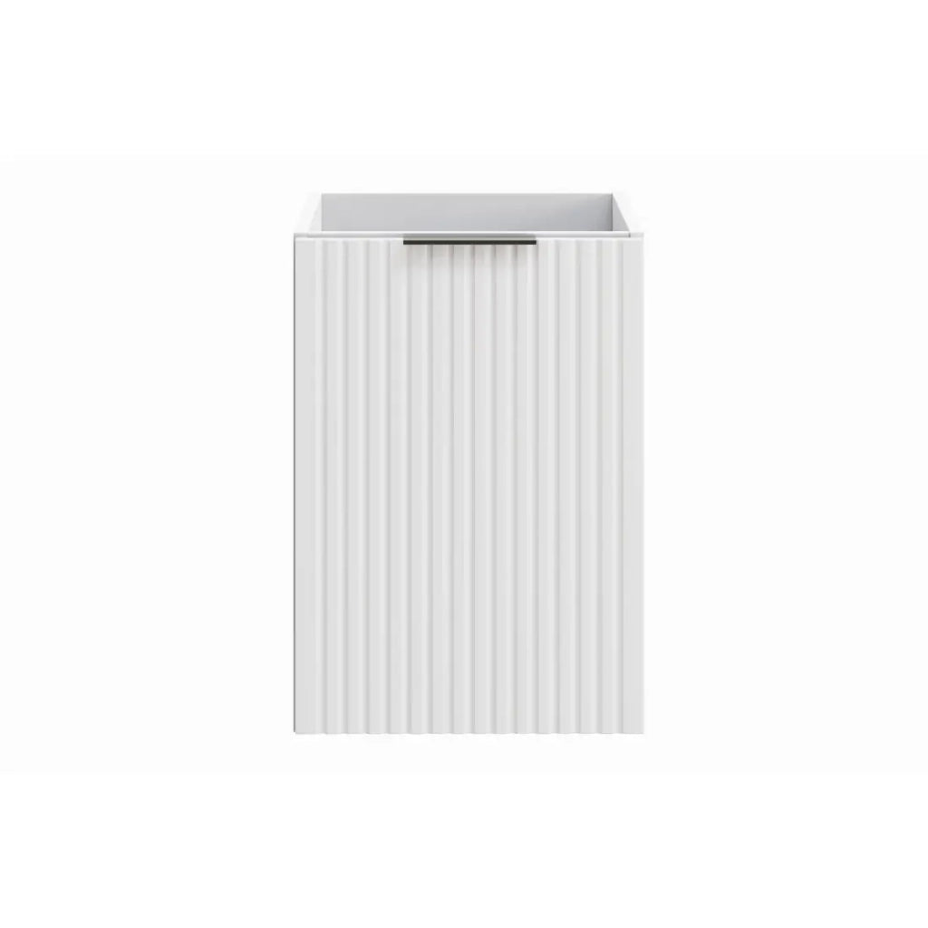 Mobile da bagno NOXERA – Con cesto per la biancheria – Bianco opaco – 40 cm – Da appendere
