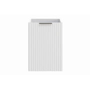 Mobile da bagno NOXERA – Con cesto per la biancheria – Bianco opaco – 40 cm – Da appendere