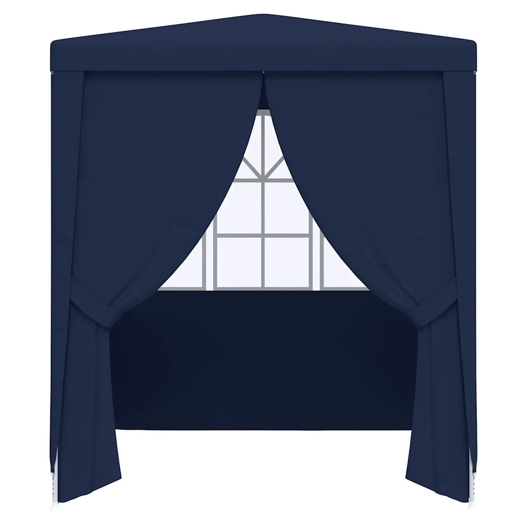 Gazebo Professionale con Pareti 2x2 m Blu 90 g/m² 48517