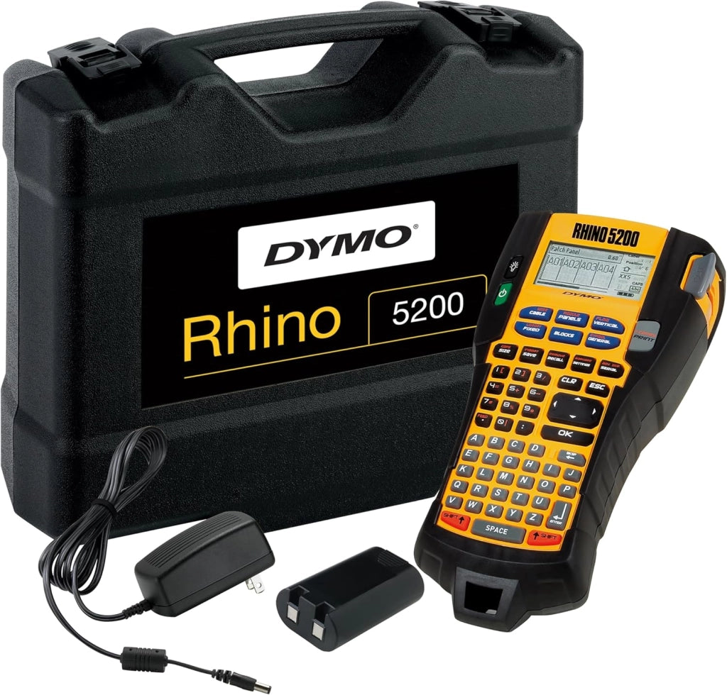 Rhino 6000+ Etichettatura industriale con custodia | Etichettatrice ricca di funzioni con connessione al PC