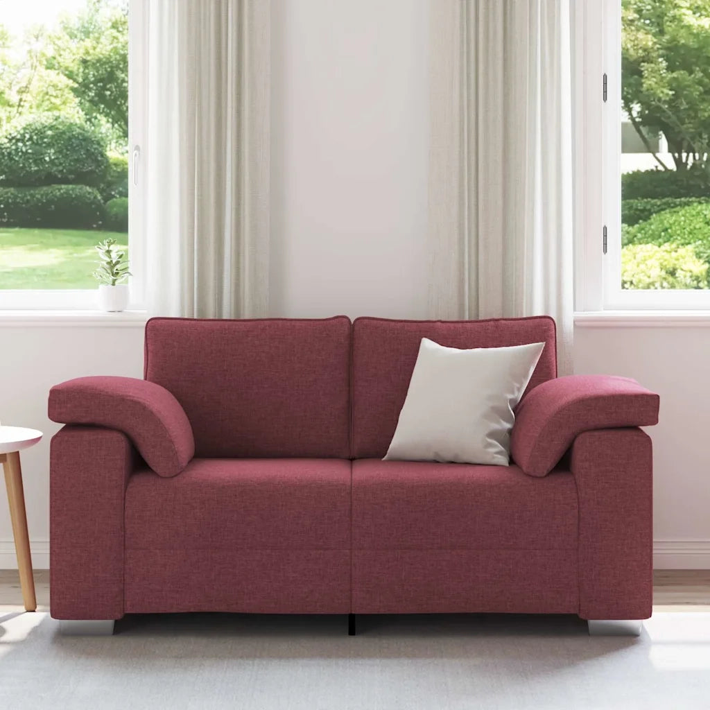 Divano-Sofa-Divanetto Rosso Vino 160 x 77 x 82 cm Tessuto
